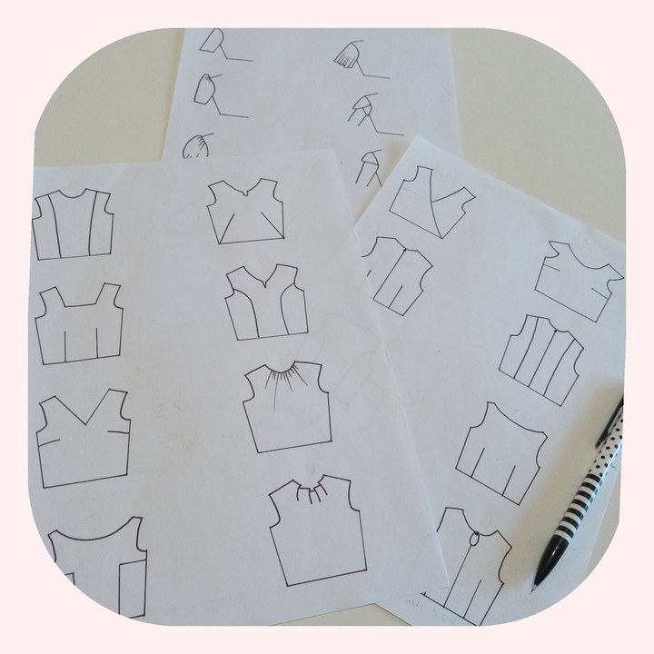 Modelagem feminina: transferência de pence, tipos de decotes e mangas